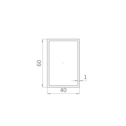 Jokel 60x40x1mm, L-6000mm, práškový lak, štruktúra ORECH Jokel 60x40x1mm, L-6000mm, práškový lak, štruktúra ORECH